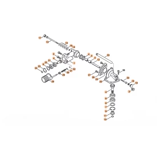STIHL  Przekładnia 0°-90° 4230 640 0110
